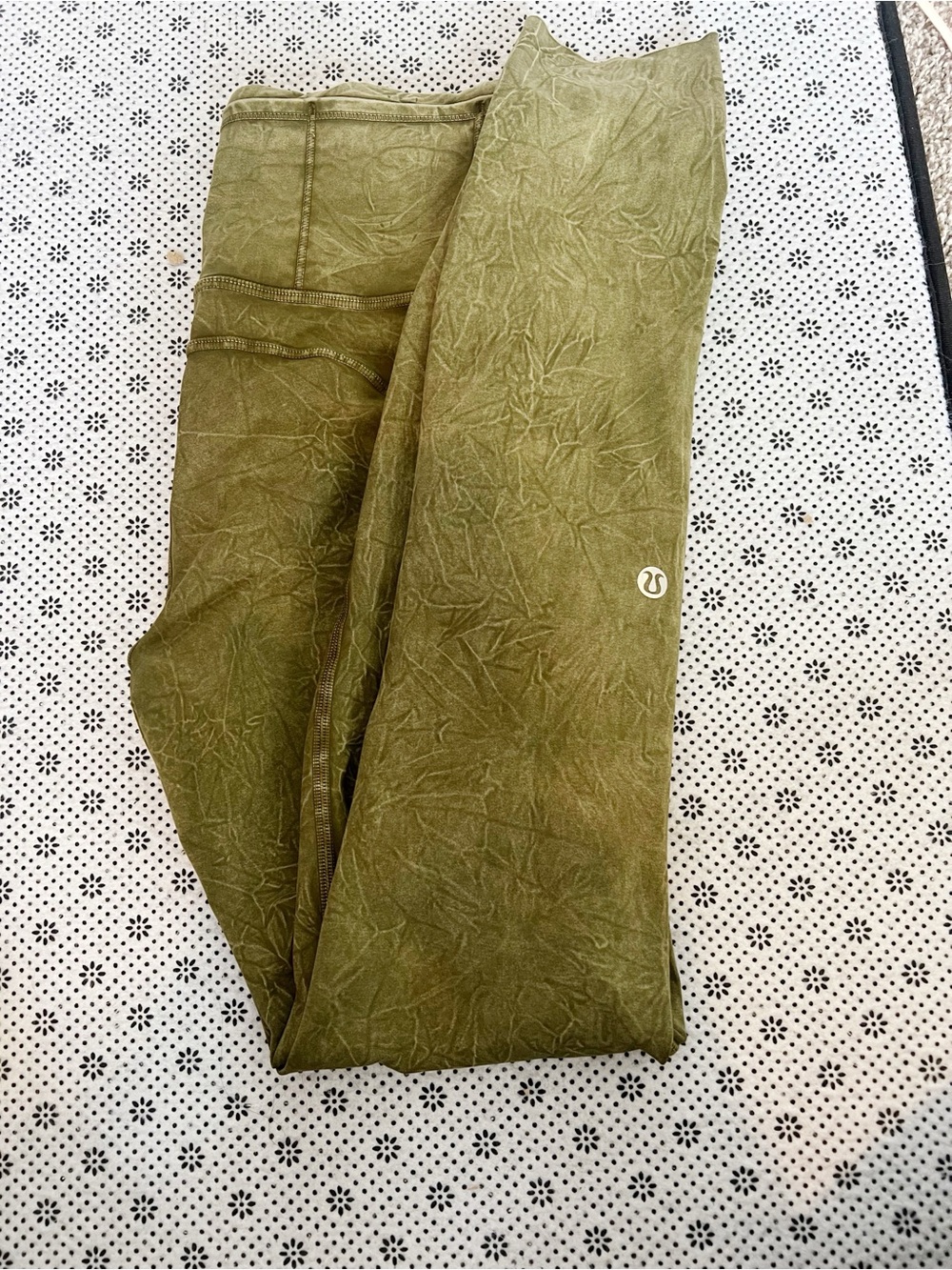 Lululemon Fast and Free High Rise Ice Dye Leggings Sz 4 - Picture 2 of 5